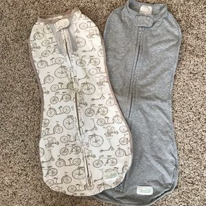 2 woombie swaddles
